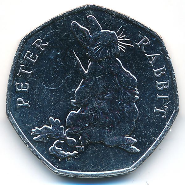 Великобритания, 50 пенсов (2018 г.)