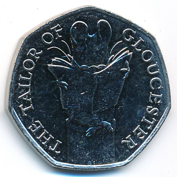 Великобритания, 50 пенсов (2018 г.)