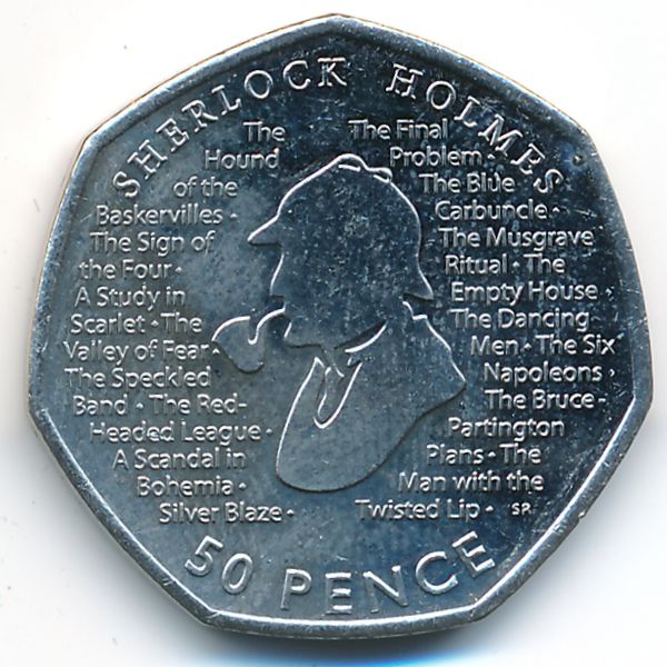 Великобритания, 50 пенсов (2019 г.)