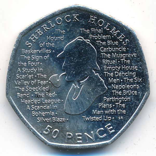 Великобритания, 50 пенсов (2019 г.)