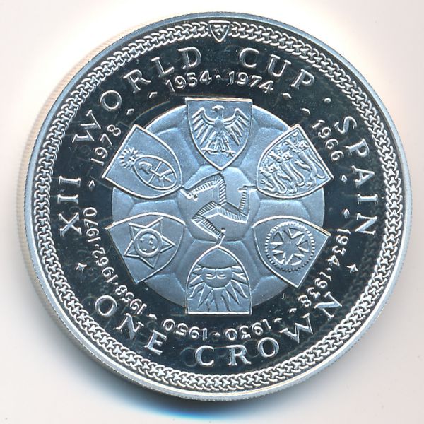 Остров Мэн, 1 крона (1982 г.)