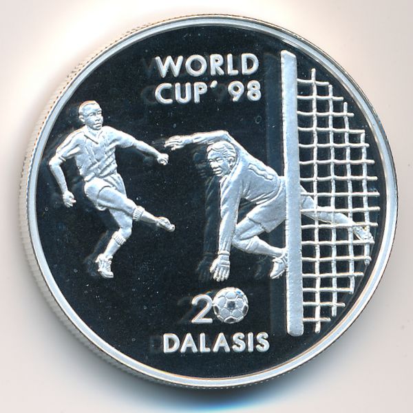 Гамбия, 20 даласи (1996 г.)