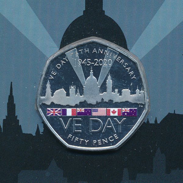 Гибралтар, 50 пенсов (2020 г.)