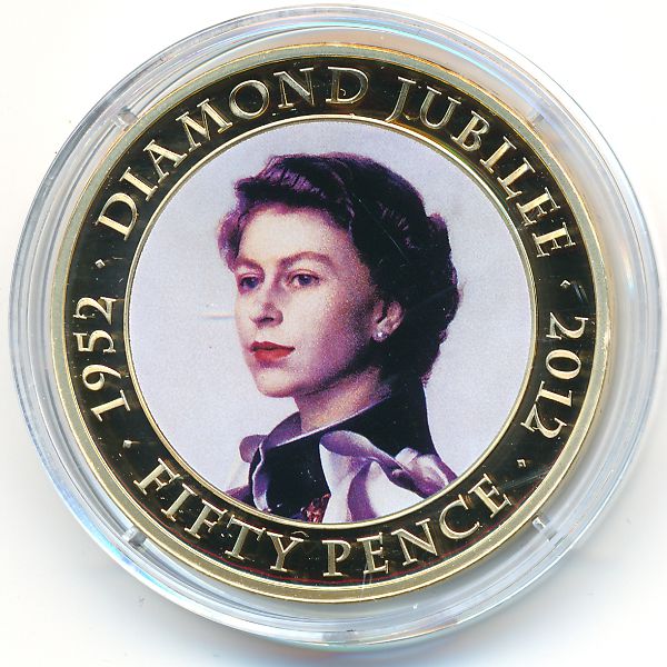 Гернси, 50 пенсов (2012 г.)