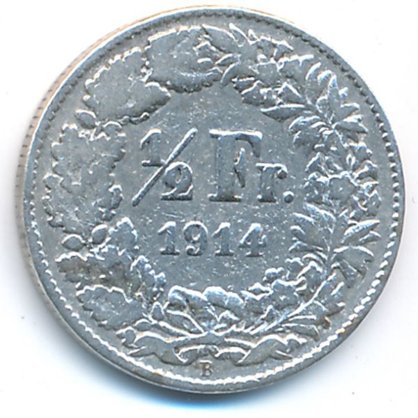 Швейцария, 1/2 франка (1914 г.)