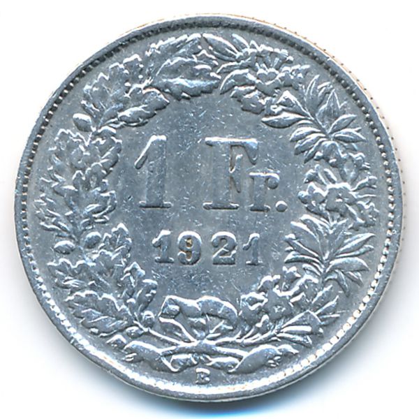 Швейцария, 1 франк (1921 г.)
