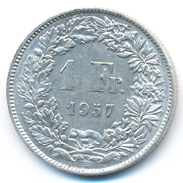Швейцария, 1 франк (1957 г.)