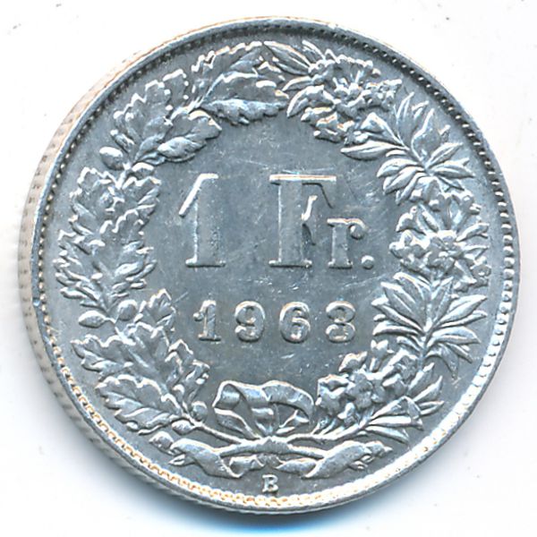 Швейцария, 1 франк (1963 г.)