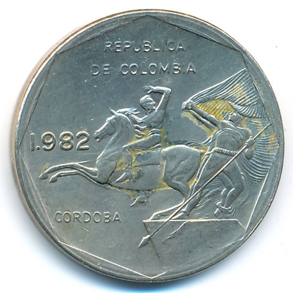 Колумбия, 10 песо (1982 г.)