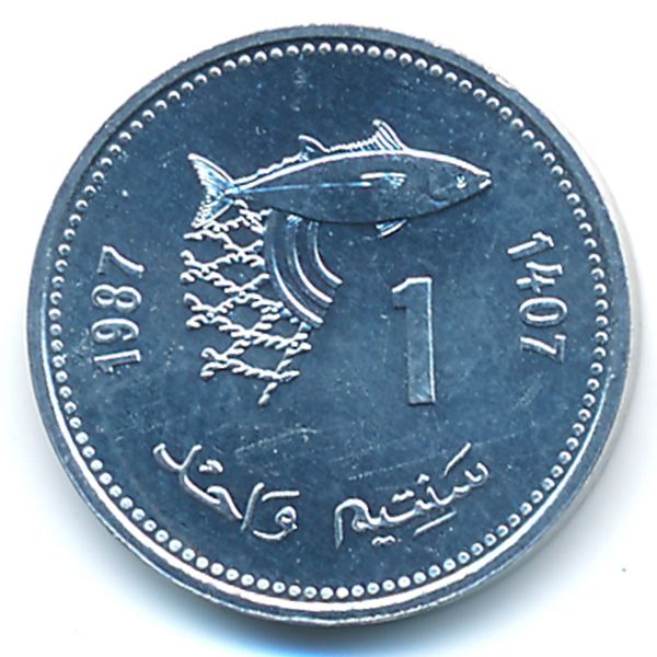 Марокко, 1 сантим (1987 г.)
