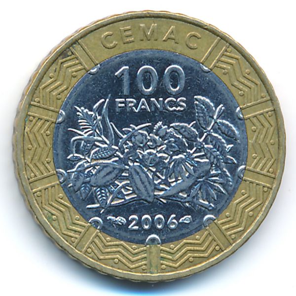 Центральная Африка, 100 франков КФА (2006 г.)