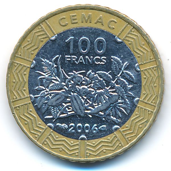 Центральная Африка, 100 франков КФА (2006 г.)