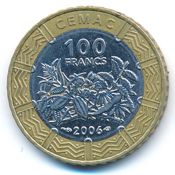 Центральная Африка, 100 франков КФА (2006 г.)