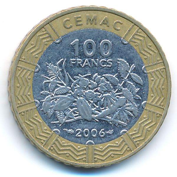 Центральная Африка, 100 франков КФА (2006 г.)