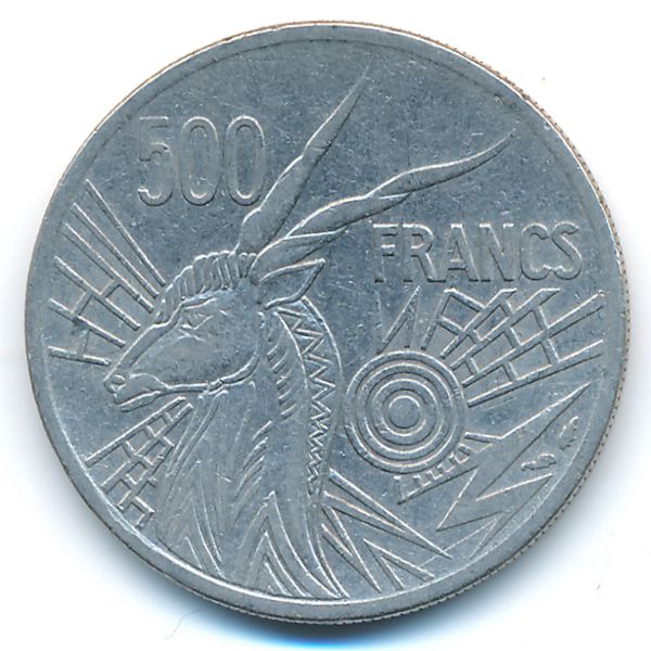 Экваториальные Африканские Штаты, 500 франков (1976 г.)