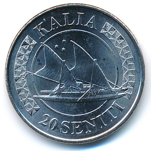 Тонга, 20 сенити (2015 г.)