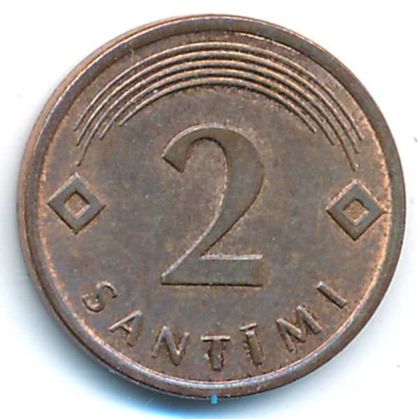 Латвия, 2 сантима (2009 г.)