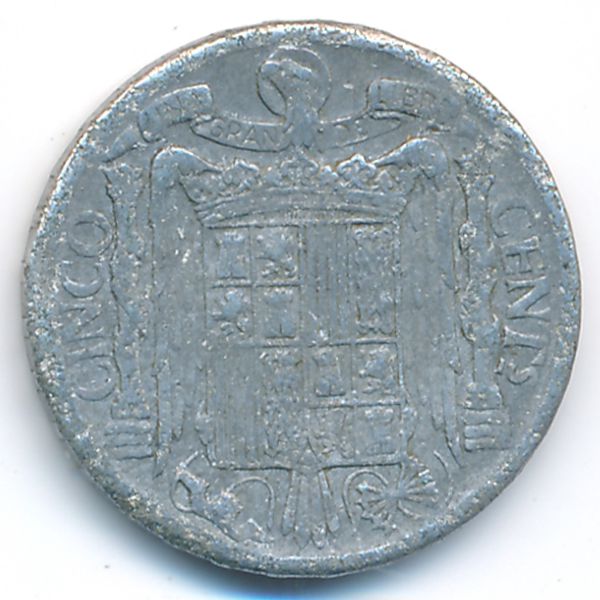 Испания, 5 сентимо (1941 г.)