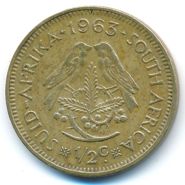 ЮАР, 1/2 цента (1963 г.)
