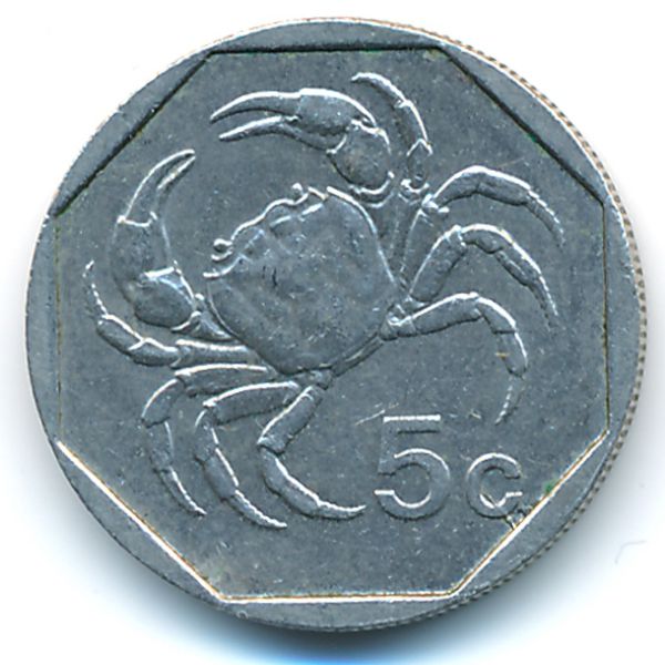 Мальта, 5 центов (1991 г.)