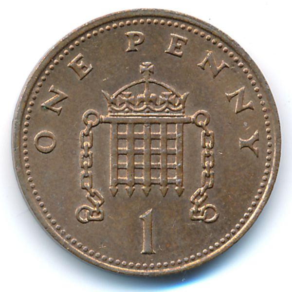 Великобритания, 1 пенни (1988 г.)