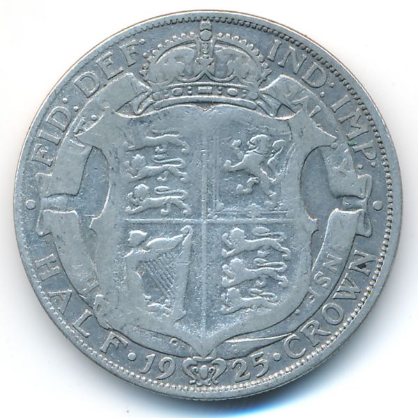 Великобритания, 1/2 кроны (1925 г.)