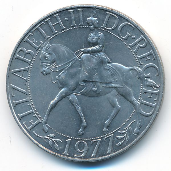 Великобритания, 25 новых пенсов (1977 г.)