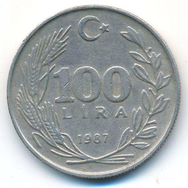 Турция, 100 лир (1987 г.)