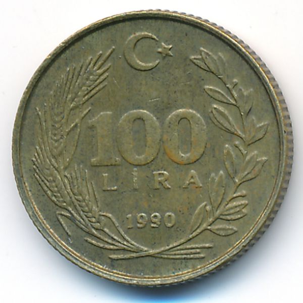 Турция, 100 лир (1990 г.)