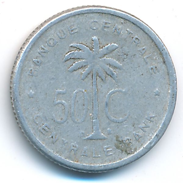Руанда-Урунди, 50 сентим (1955 г.)