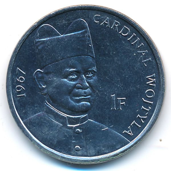 Конго, Демократическая республика, 1 франк (2004 г.)