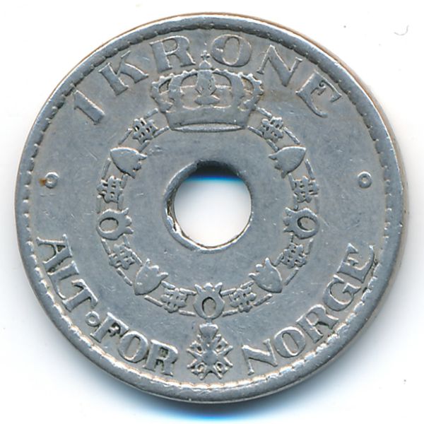 Норвегия, 1 крона (1925 г.)