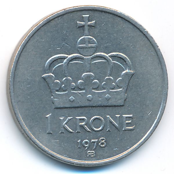 Норвегия, 1 крона (1978 г.)
