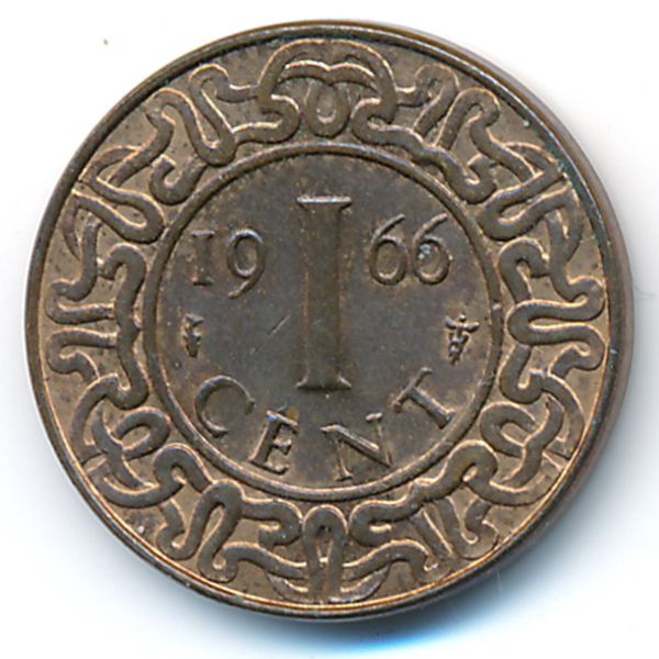 Суринам, 1 цент (1966 г.)