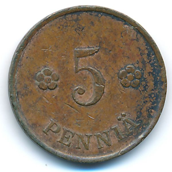 Финляндия, 5 пенни (1930 г.)