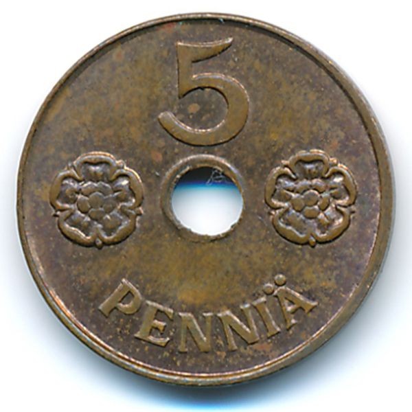 Финляндия, 5 пенни (1942 г.)