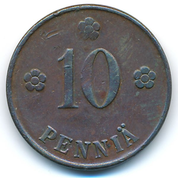Финляндия, 10 пенни (1922 г.)