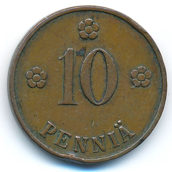 Финляндия, 10 пенни (1927 г.)