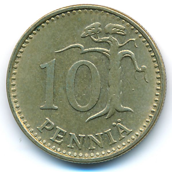 Финляндия, 10 пенни (1966 г.)
