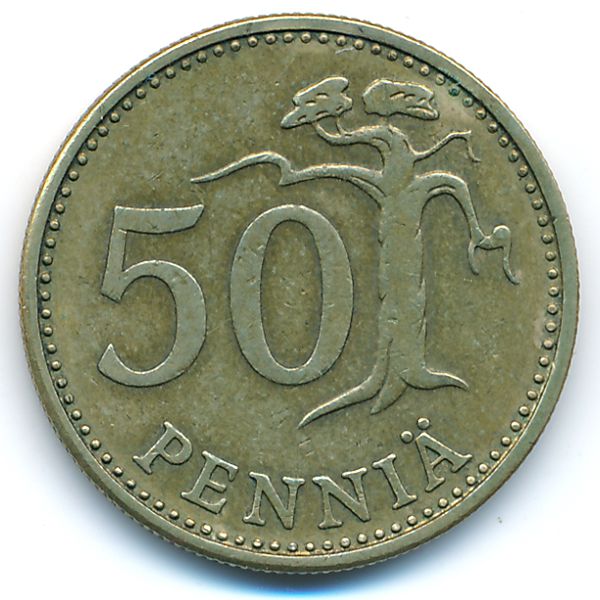 Финляндия, 50 пенни (1965 г.)
