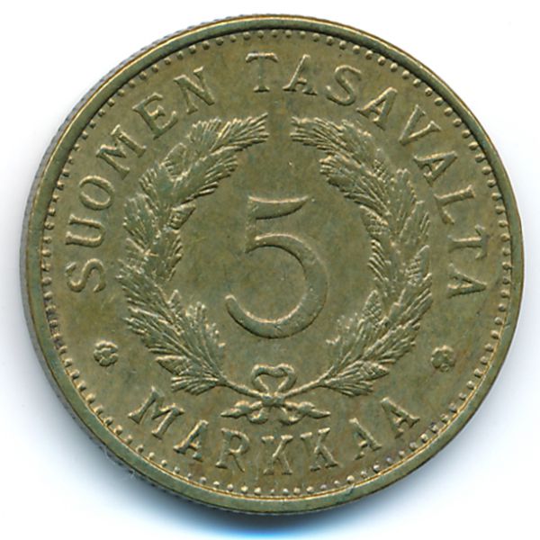 Финляндия, 5 марок (1950 г.)