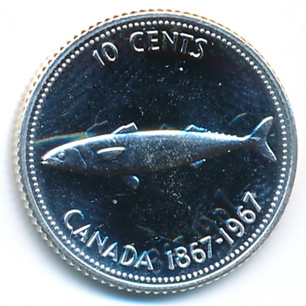 Канада, 10 центов (1967 г.)