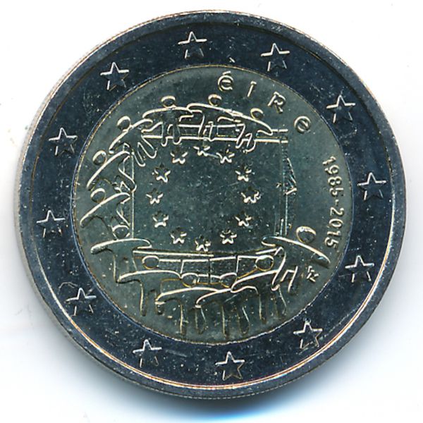 Ирландия, 2 евро (2015 г.)