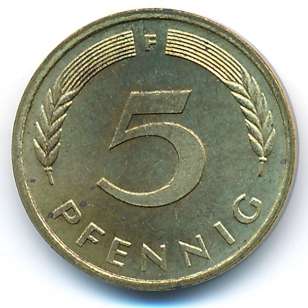 ФРГ, 5 пфеннигов (1976 г.)