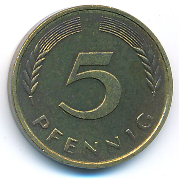 ФРГ, 5 пфеннигов (1976 г.)