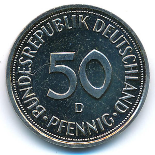 ФРГ, 50 пфеннигов (1989 г.)