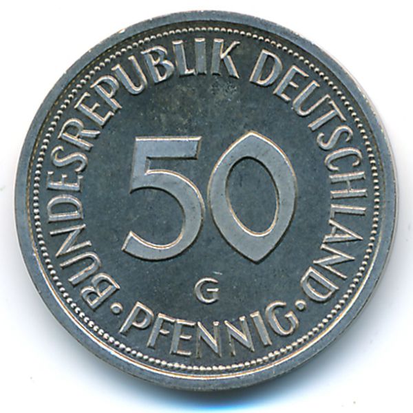 ФРГ, 50 пфеннигов (1989 г.)
