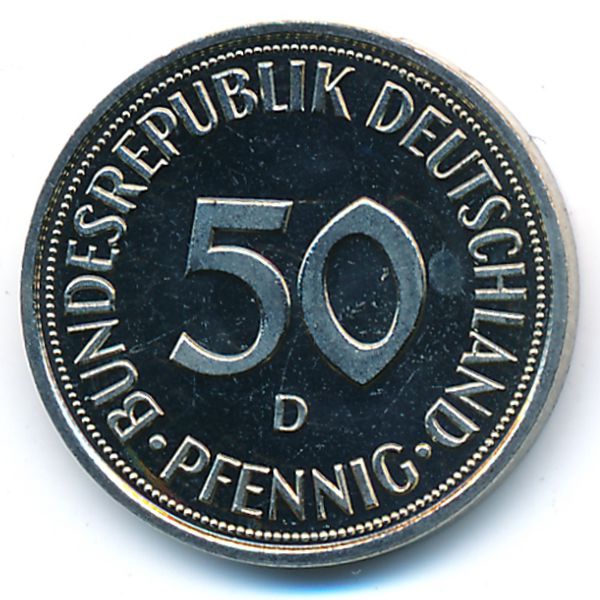 ФРГ, 50 пфеннигов (1990 г.)