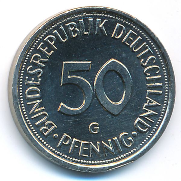 ФРГ, 50 пфеннигов (1990 г.)