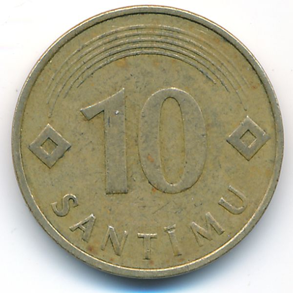 Латвия, 10 сантим (1992 г.)